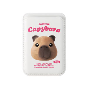 Capybara the Capy TypeFace Magsafe Card Wallet