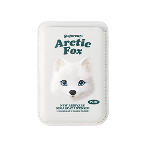 Polly the Arctic Fox TypeFace Magsafe Card Wallet