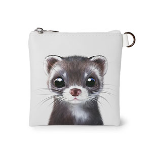 Jusky the Ferret Mini Flat Pouch