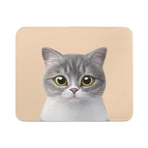 Moon the British Cat Mouse Pad