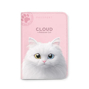Cloud the Persian Cat Passport Case