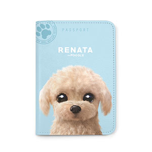 Renata the Poodle Passport Case