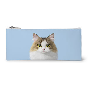 Summer the Norwegian Froest Leather Flat Pencilcase