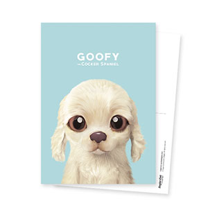 Goofy the Cocker Spaniel Postcard