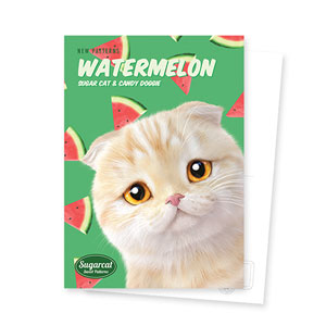 Achi’s Watermelon New Patterns Postcard