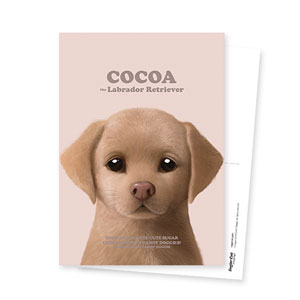 Cocoa the Labrador Retriever Retro Postcard