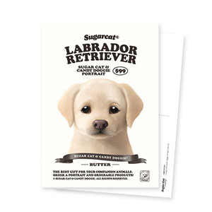 Butter the Labrador Retriever New Retro Postcard