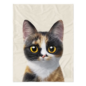 Mayo the Tricolor cat Soft Blanket