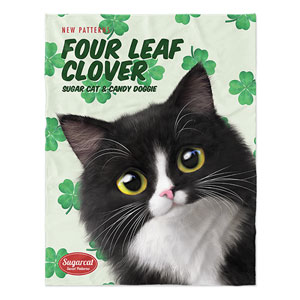 Lucky&#039;s Four Leaf Clover New Patterns Soft Blanket
