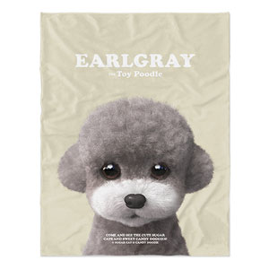 Earlgray the Poodle Retro Soft Blanket