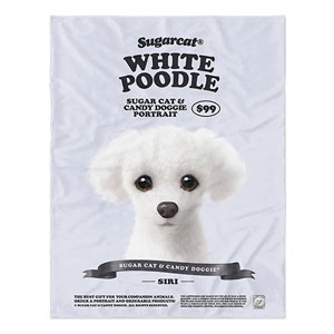 Siri the White Poodle New Retro Soft Blanket