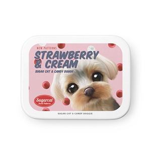 Sarang the Yorkshire Terrier’s Strawberry &amp; Cream New Patterns Tin Case MINIMINI