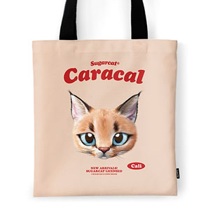 Cali the Caracal TypeFace Tote Bag