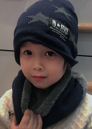 스타 비니 넥워머 세트 6color 아동 남자 여자 아이 키즈 초등 겨울 방한 털 모자 스카프 목도리