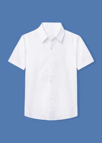 베이직 흰색 반팔 셔츠 9-21호 아동 남자 여자 아이 어린이 초등학생 행사 촬영 화이트 와이셔츠 남방