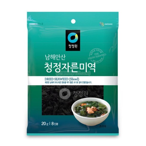 남해안산 청정 자른미역 1박스(20g x 60개)