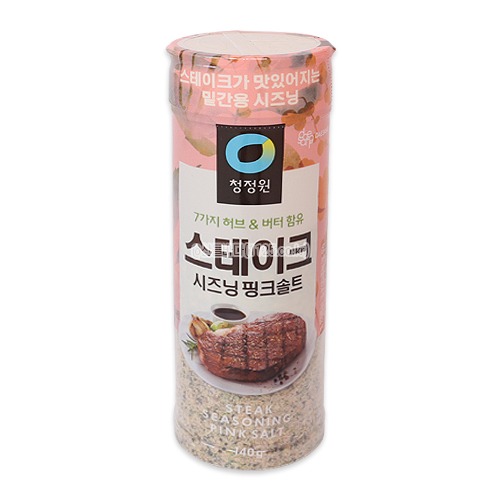 청정원 스테이크 시즈닝 핑크솔트 140g  1박스 20개