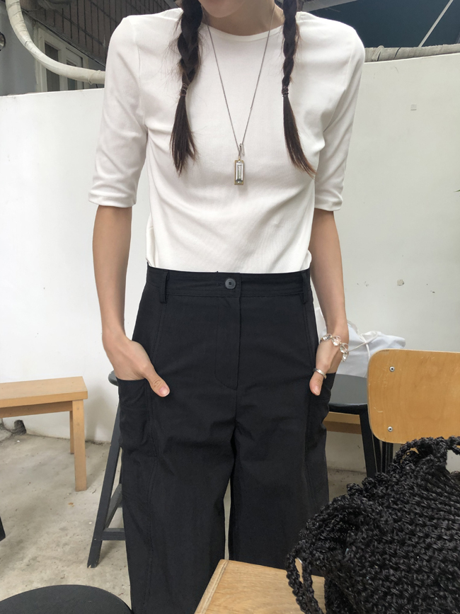 [Highly recommended] straight wide fit trousers with low pocket [re-order, 약 7-10일 소요 예정]