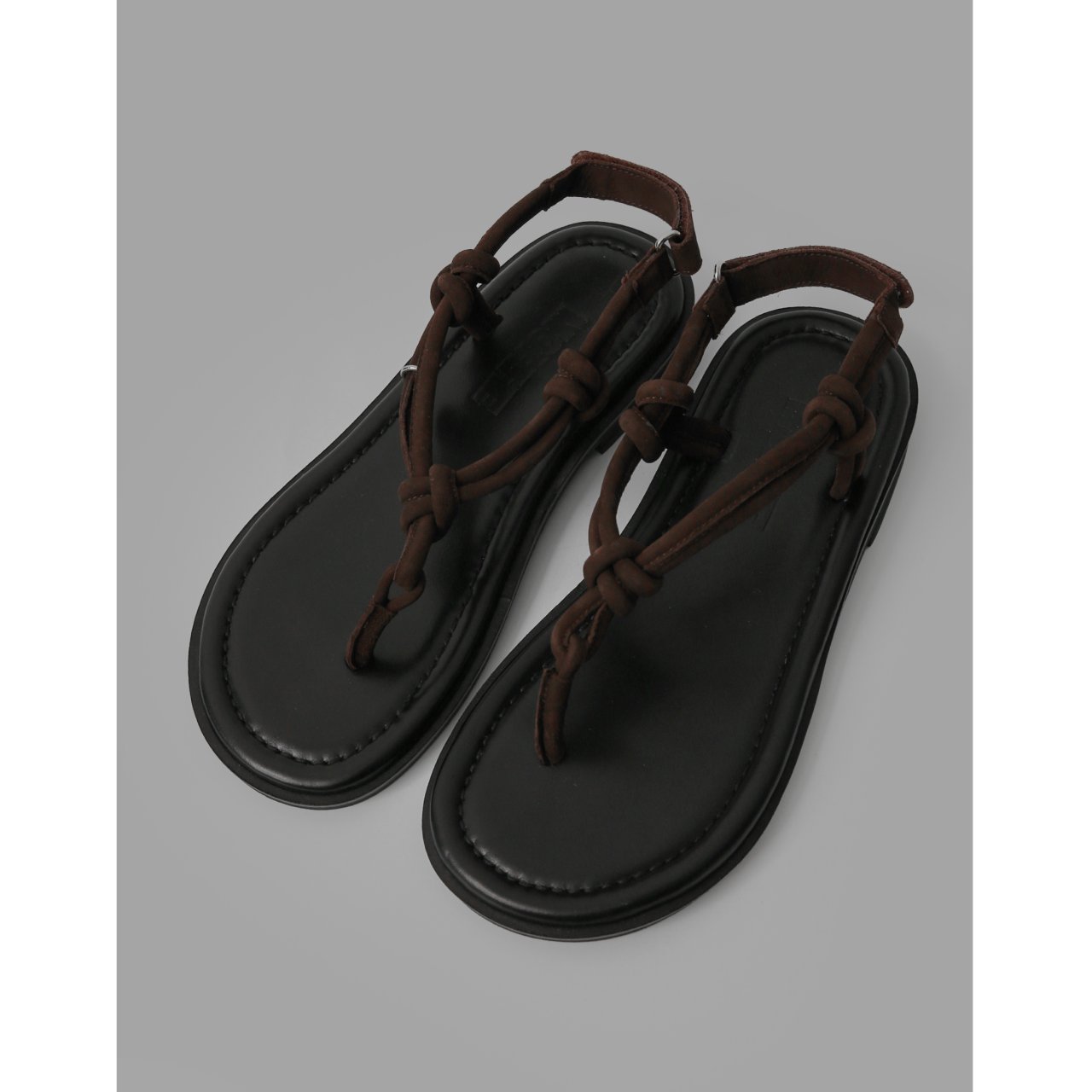goat skin sandals with knot detail [order to made, 7-10일 소요 예정]