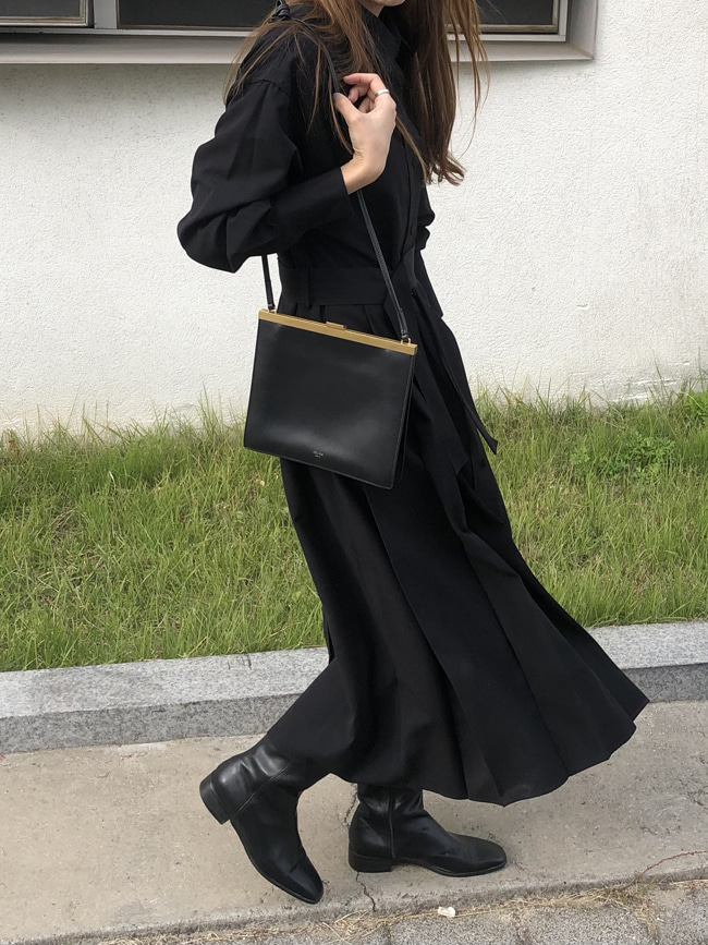 pleated shirt dress