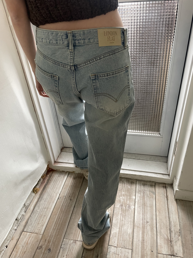 vintage blue tapered denim [m size re-order, 10일 소요 예정]