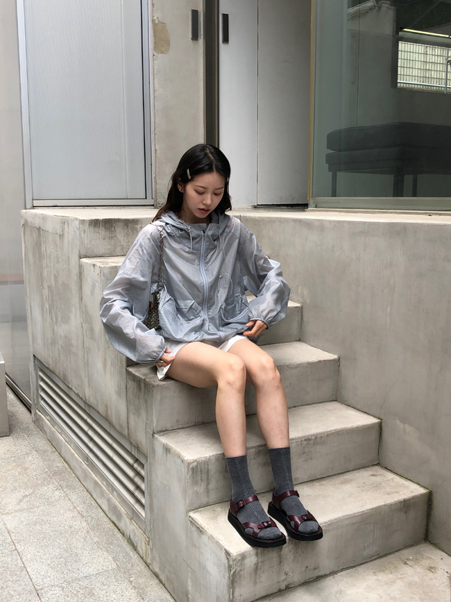 [Highly recommended] rain jumper with front pockets [re-order, 약 10일 소요 예정]