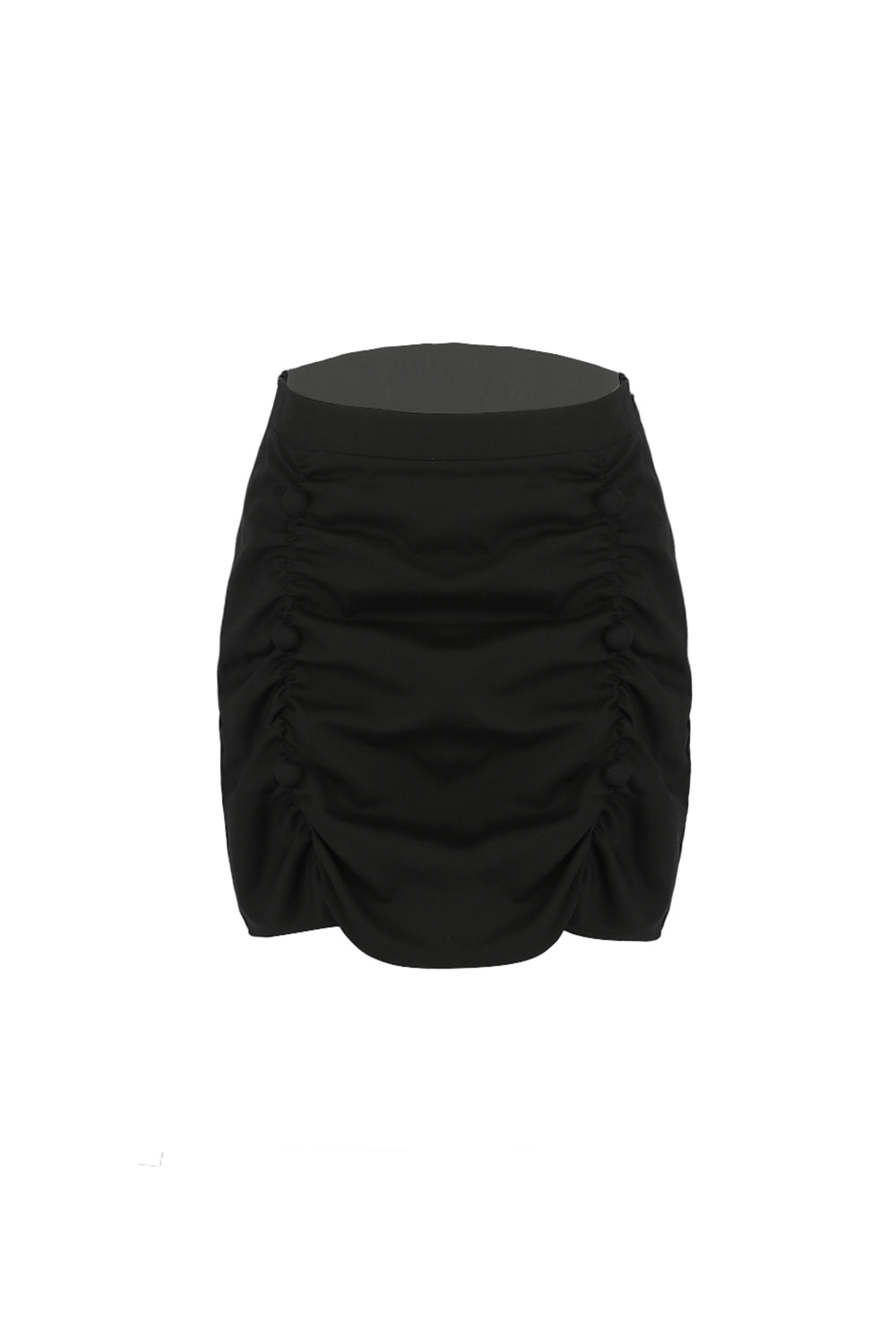 Shirring Skirt - BLACK