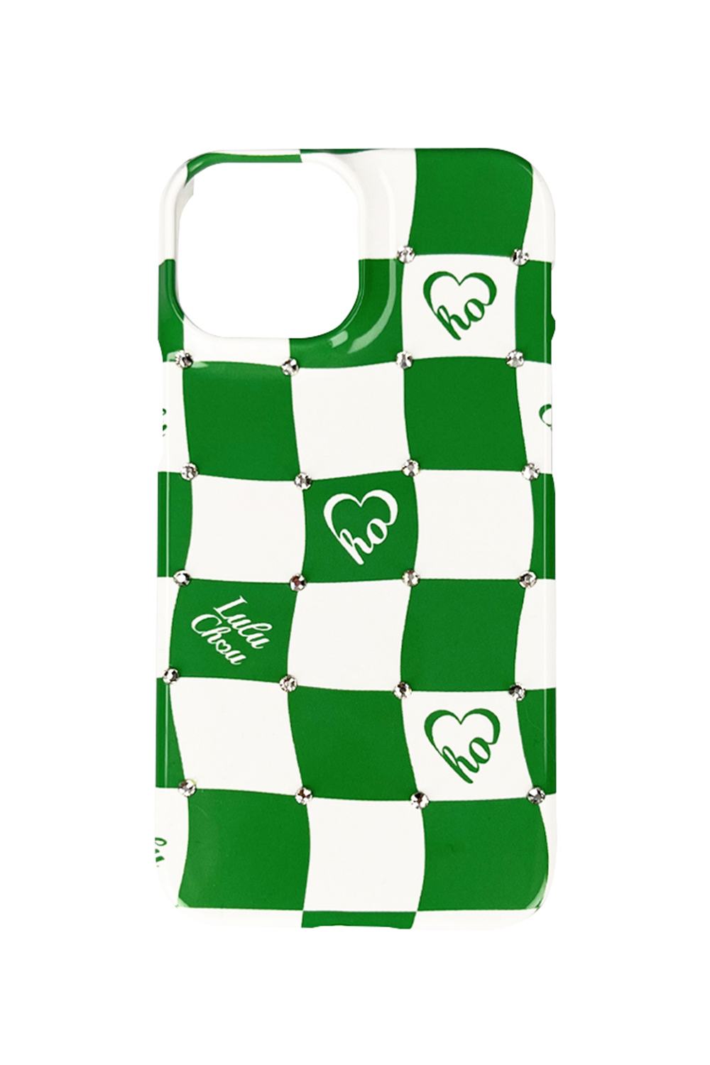 Wave Checkerboard Phone Case - LEAF GREEN