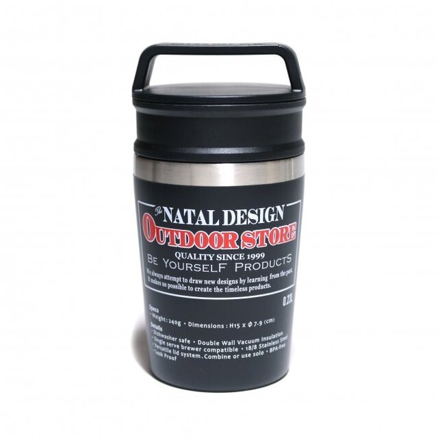 네이탈(나탈) 디자인 x 스탠리 어드벤처 진공 머그 8온스 블랙 / Natal Design Stanley Adventure Vacuum  Mug 8oz Black - JAPANTIME SHOP