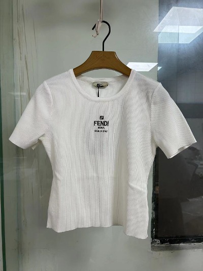 박**님 펜디 자수 슬림핏 티셔츠 탑 [2컬러] QC 검수사진