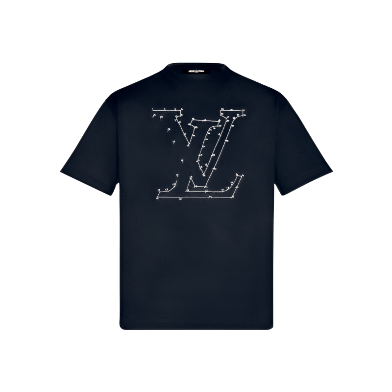 [Premium] 루이비통 LV 스티치 프린트 앤드 엠브로이더드 티셔츠 [매장-100만원대]