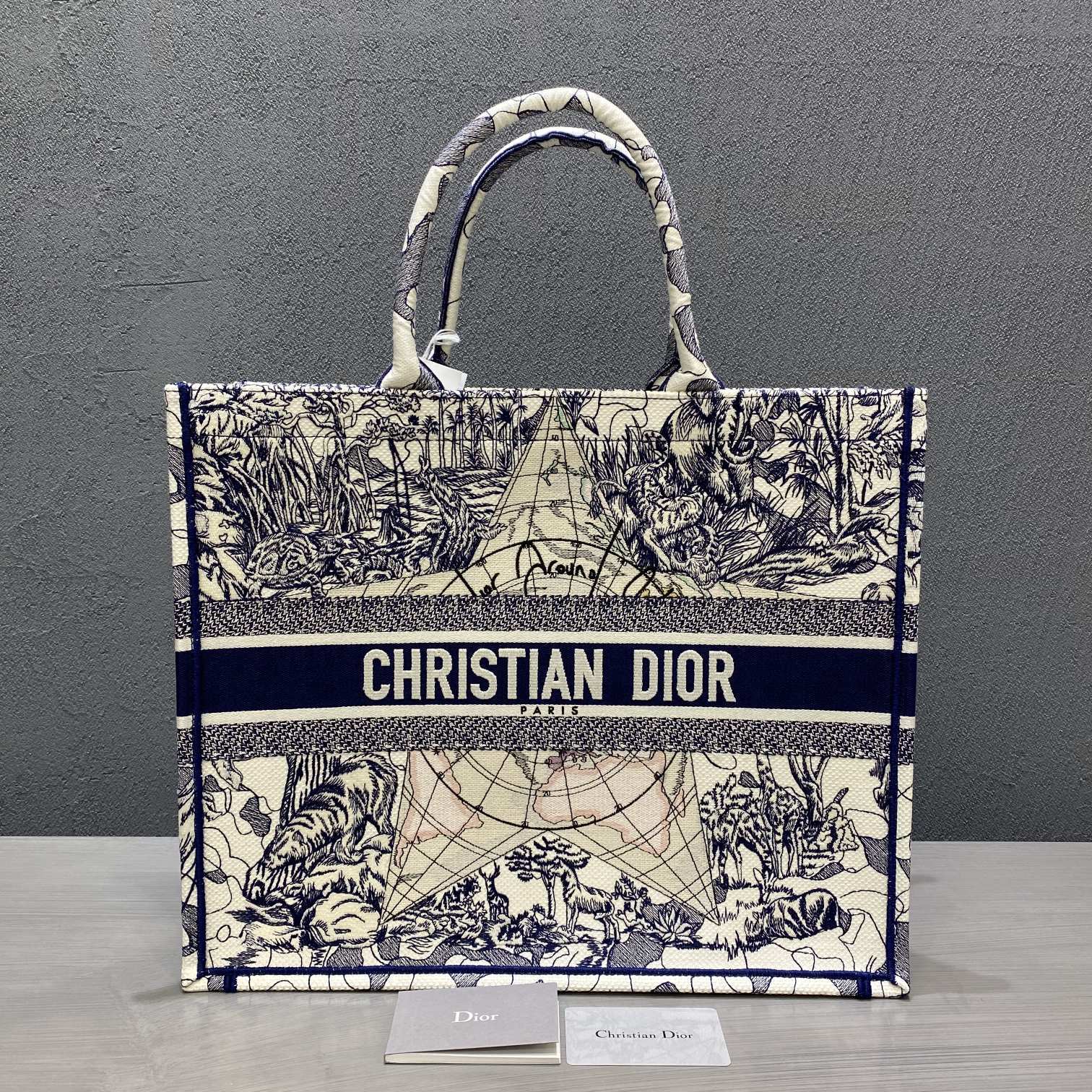 [Premium] 디올 북 토트백 블루 멀티 컬러 Dior Around The World M1286ZATW_M941