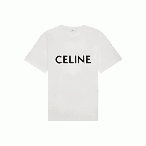 [오늘출발] [Premium] 셀린느 코튼 저지 프린트 티셔츠 [화이트] [매장-80만원] L사이즈