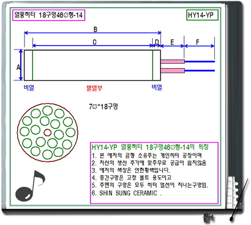 열풍 히터 HY14--3814