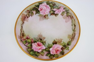 Edwin Bodley 리모지 핸드페인트 플레이트 Edwin Bodley Limoges Hand Painted Plate dated December 1920