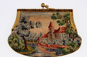 빈티지 Pettipoint 지갑 Vintage Pettipoint Change Purse circa 1930