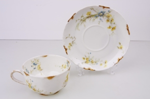 하빌랜드 리모지 컵&amp;소서 Haviland Limoges cup &amp; Saucer circa 1894 - 1931