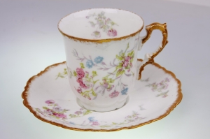 Ahrenfeldt 리모지 초콜렛 컵 Ahrenfeldt Limoges Chocolate Cup circa 1894 - 1930