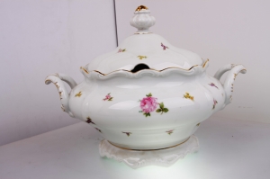 존 하빌랜드 바바리언 스프 트린 Johann Haviland Bavarian Soup Tureen circa 1970