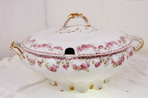 CF 하빌랜드 리모지 스프 트린 CF Haviland Limoges Soup Tureen circa 1900 - 1941