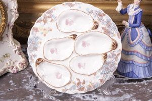 하빌랜드 리모지 굴 플레이트 Haviland Limoges Oyster Plate circa 1876 - 1889