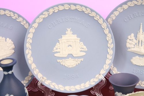 웨지우드 제스퍼웨어 크리스마스 플레이트 Wedgwood Jasperware Christmas Plate 1984