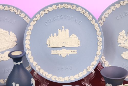 웨지우드 제스퍼웨어 크리스마스 플레이트 Wedgwood Jasperware Christmas Plate 1980