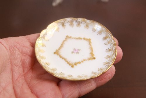 하빌랜드 리모지 GDA 버터 펫 Haviland Limoges GDA Butter Pat circa 1891