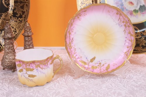 초기 일본 핸드페인트 컵&amp;소서 Early Japan Hand Painted Cup &amp; Saucer circa 1900