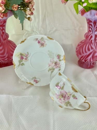 하빌랜드 리모지 컵&amp;소서 Haviland LIMOGES Cup &amp; Saucer circa 1894 - 1931