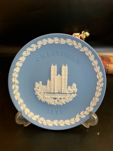 웨지우드 제스퍼웨어 크리스마스 플레이트 Wedgwood Jasperware Christmas Plate for 1977