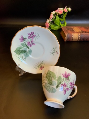 콜클러 컵&amp;소서 Colclough Cup &amp; Saucer circa 1940