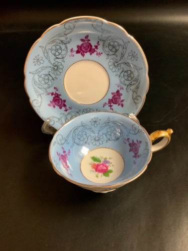 로얄 바이로이트 컵&amp;소서 Royal Bayreuth Cup &amp; Saucer circa 1920