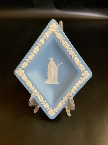 웨지우드 라벤더 제스퍼웨어 핀/민트 디쉬 Wedgwood Lavender Jasperware Pin / Mint Dish circa 1976